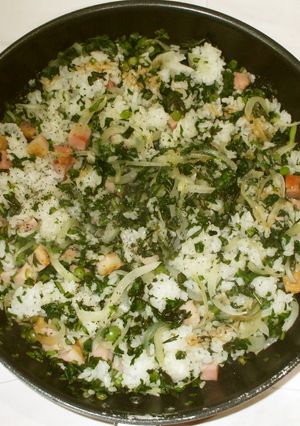 春菊チャーハン♪簡単パラパラ残りご飯で-レシピのメイン写真