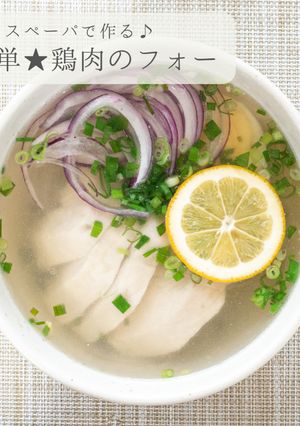 ライスペーパーで★簡単鶏肉のフォー-レシピのメイン写真