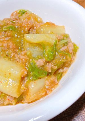 レンジで時短!!麻婆白菜♡-レシピのメイン写真