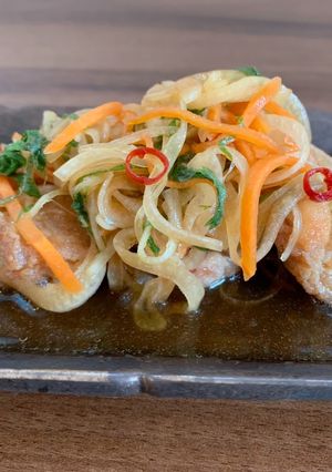 大葉でさっぱり⋈*。鶏モモの南蛮漬け-レシピのメイン写真