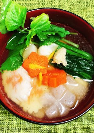 マカ入り関東風お雑煮-レシピのメイン写真