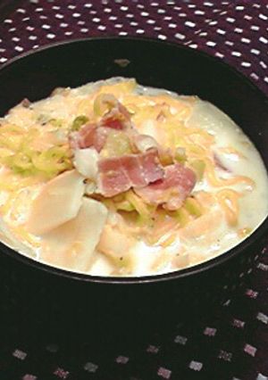クラムチャウダー風バニラアイス塩ラーメン-レシピのメイン写真