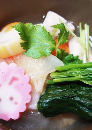 我が家の鶏雑煮-レシピのメイン写真