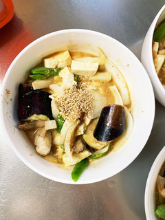 レンジ肉無豆腐コク旨きな粉味噌味野菜炒め-レシピのメイン写真