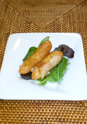 ウィンナーの鶏皮巻き　カレー風味-レシピのメイン写真