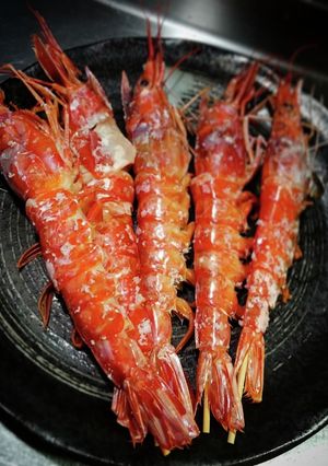 塩焼きの赤海老w❨(@≧↺≦@)❩wノ-レシピのメイン写真