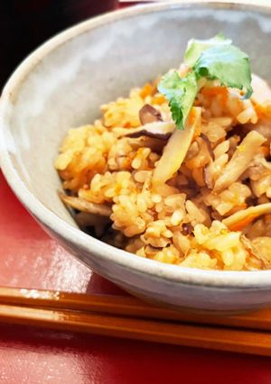 鶏肉とごぼうのおこわ♡炊き込みご飯もOK-レシピのメイン写真