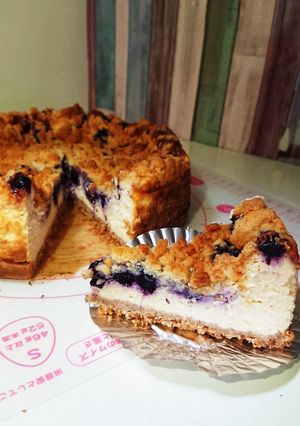 ブルーベリークランブルチーズケーキ-レシピのメイン写真