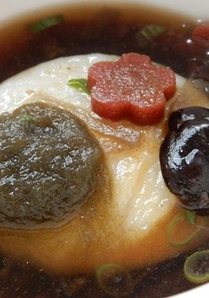 お吸い物風スープでもち入り雑煮-レシピのメイン写真