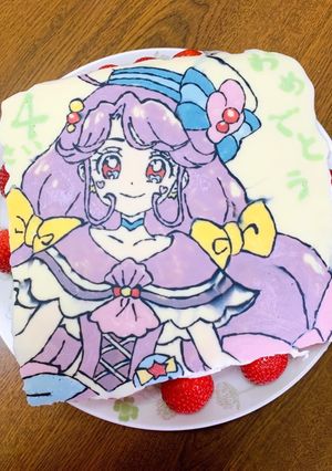 キュアコーラルのお誕生日ケーキ-レシピのメイン写真