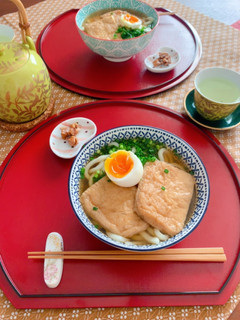 きつねうどんとろ卵のせ-レシピのメイン写真
