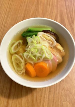 【和風だし】ダブルチキンのお雑煮-レシピのメイン写真