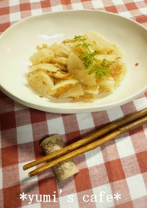 田舎風♡大根のごま味噌炒め-レシピのメイン写真