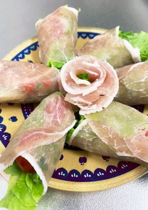 材料3つでおしゃれ生ハムサラダ-レシピのメイン写真