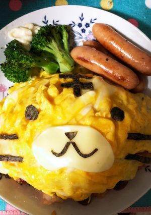 元旦！寅年オムライス♡-レシピのメイン写真