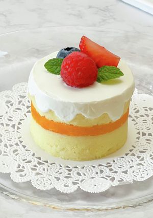 超簡単！オーブン不要『犬用ケーキ』-レシピのメイン写真