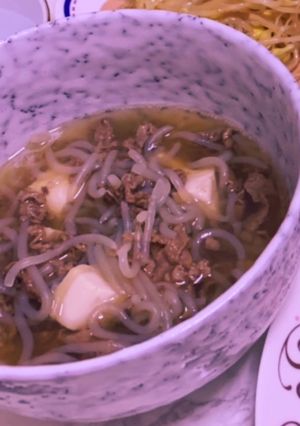 牛肉と糸こんにゃくとお豆腐の韓流スープ-レシピのメイン写真