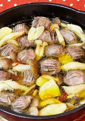 砂肝のアヒージョ-レシピのメイン写真
