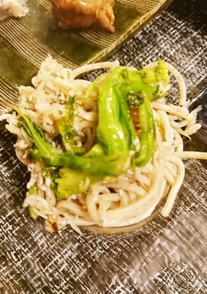 菜の花としらすのサラダ風お蕎麦-レシピのメイン写真