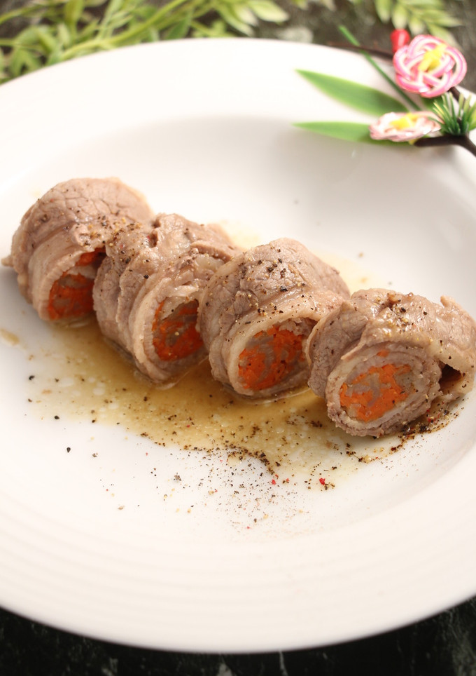 簡単！ごぼう人参肉巻の白だし煮-レシピのメイン写真