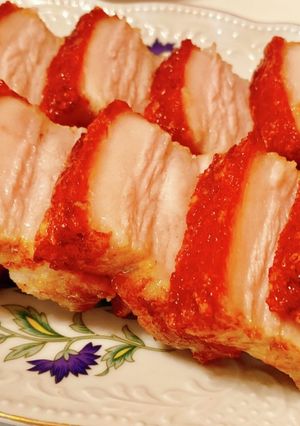 皮付豚バラ肉塩炙焼き(クリスピーポーク)-レシピのメイン写真