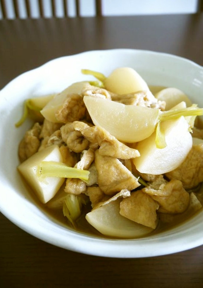 【レシピ動画】かぶと油揚げの煮物♪-レシピのメイン写真