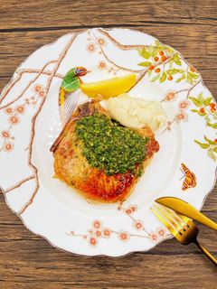骨付き豚のレモンパセリソース-レシピのメイン写真