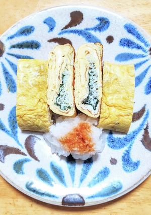 シラスと大葉のだし巻き卵◎簡単ウマシです-レシピのメイン写真