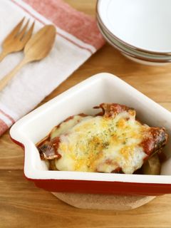 いわしとじゃがいものトマトチーズ焼き-レシピのメイン写真