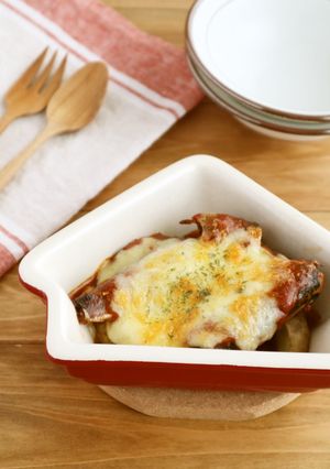 いわしとじゃがいものトマトチーズ焼き-レシピのメイン写真