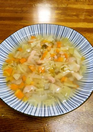 簡単！ベーコンとたっぷり野菜のスープ-レシピのメイン写真