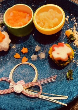 離乳食後期 お正月プレート-レシピのメイン写真