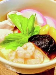 余りがちなお餅リメイク♡餅入り茶碗蒸し♡-レシピのメイン写真
