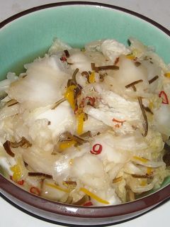 ゆず&鷹の爪&塩昆布入り白菜の漬物-レシピのメイン写真