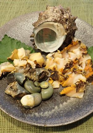 サザエの湯引き-レシピのメイン写真