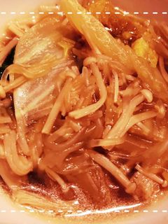 簡単!白菜とえのきのすき煮-レシピのメイン写真