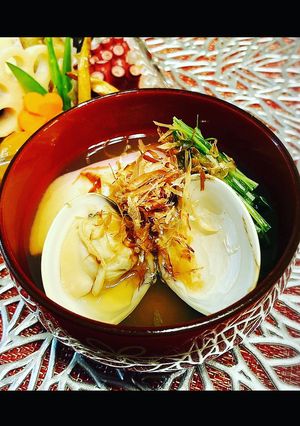 絶対おいしい!はまぐりのお雑煮♪岡山-レシピのメイン写真