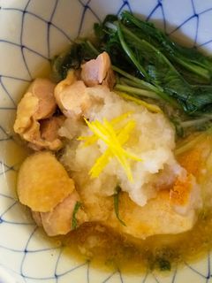 水菜と焼き餅のみぞれ煮-レシピのメイン写真