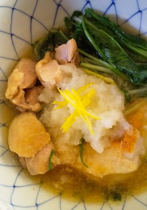 水菜と焼き餅のみぞれ煮-レシピのメイン写真