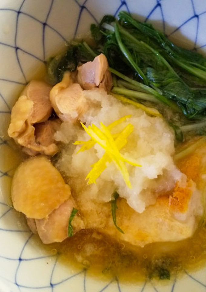 水菜と焼き餅のみぞれ煮-レシピのメイン写真