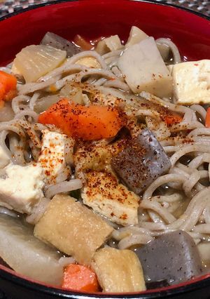 けんちん風温蕎麦-レシピのメイン写真