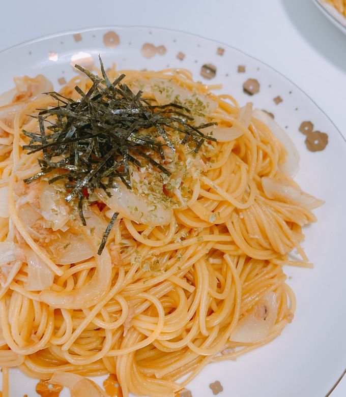 ツナとえのきのにんにく醤油パスタ-レシピのメイン写真