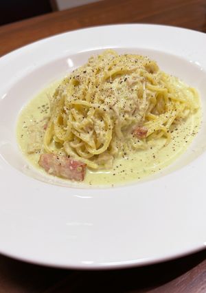 プロの味!アボカドと貝柱のクリームパスタ-レシピのメイン写真