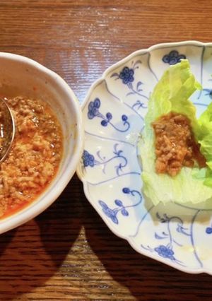 肉味噌のレタス包み-レシピのメイン写真