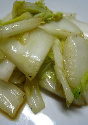 ♪白菜の塩こしょうシンプル炒め♪-レシピのメイン写真