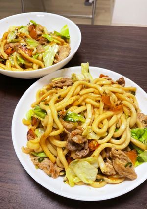 誰でも簡単！焼きうどん-レシピのメイン写真