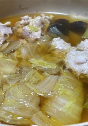 寄せ鍋のスープ-レシピのメイン写真