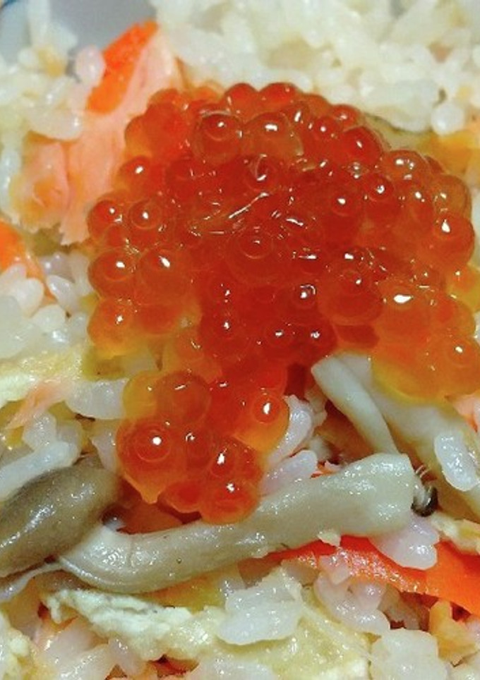 鮭ときのこの炊き込みご飯-レシピのメイン写真