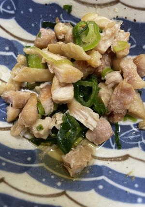 鶏とネギのごま油和え-レシピのメイン写真