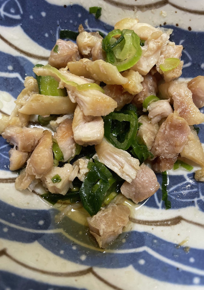 鶏とネギのごま油和え-レシピのメイン写真